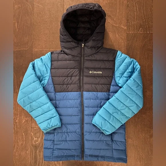 Columbia Kids' Puffer Jacket - Black and Blue - Picture 1 of 4